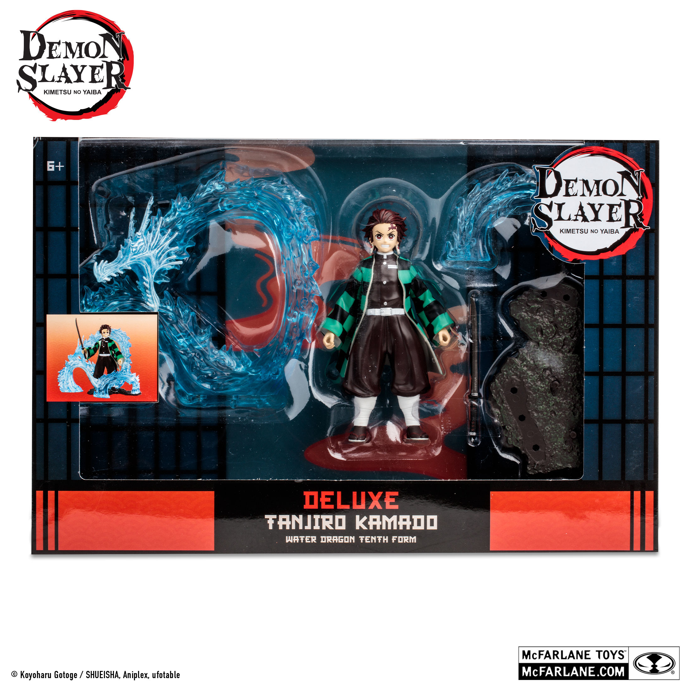 cFarlane Toys - 5" Demon Slayer Deluxe Tanjiro Kamado Water Dragon Tenth Form