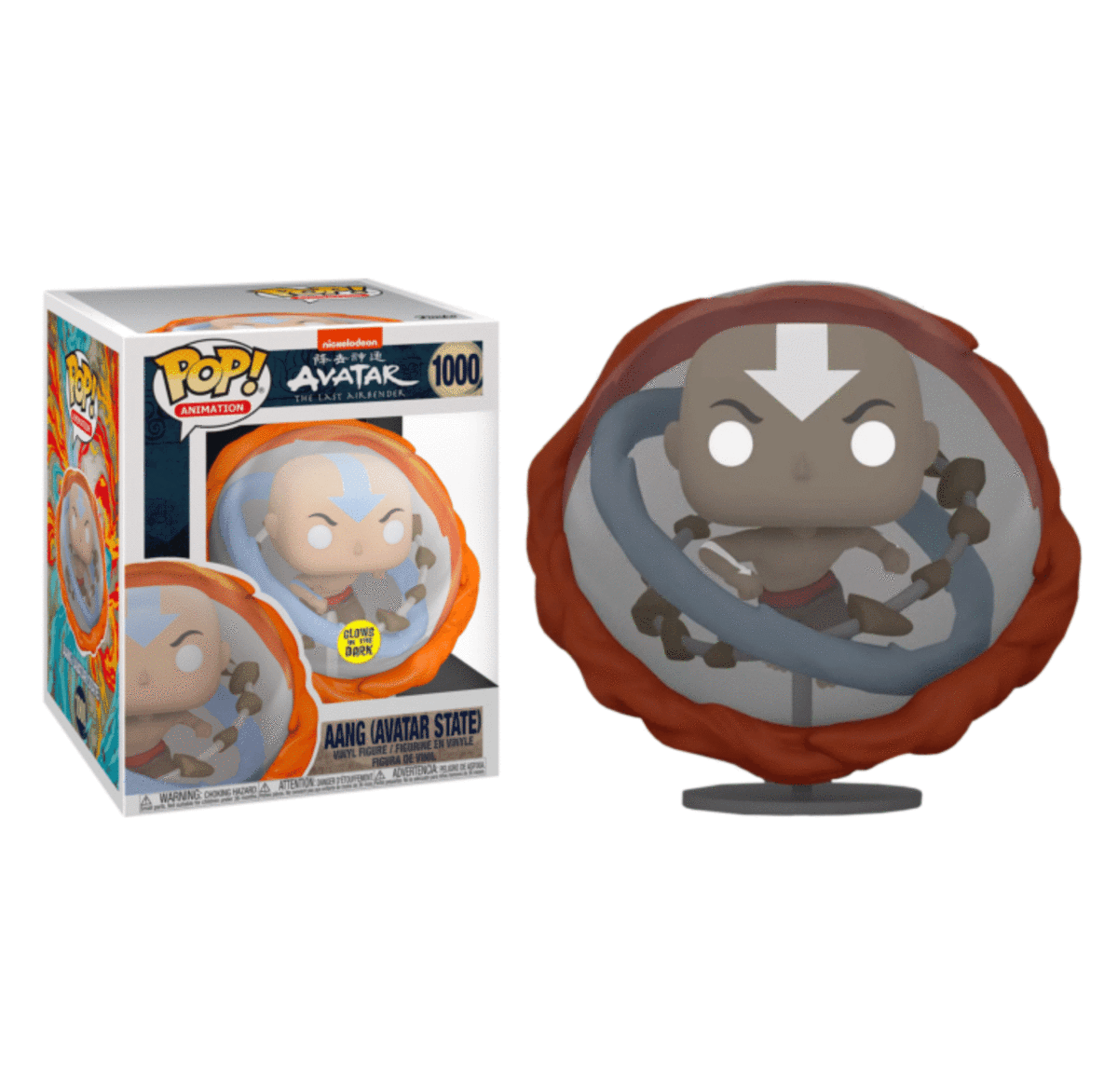 Funko Deluxe Pop Figür: Avatar - Aang All Elements (Glow in the Dark)