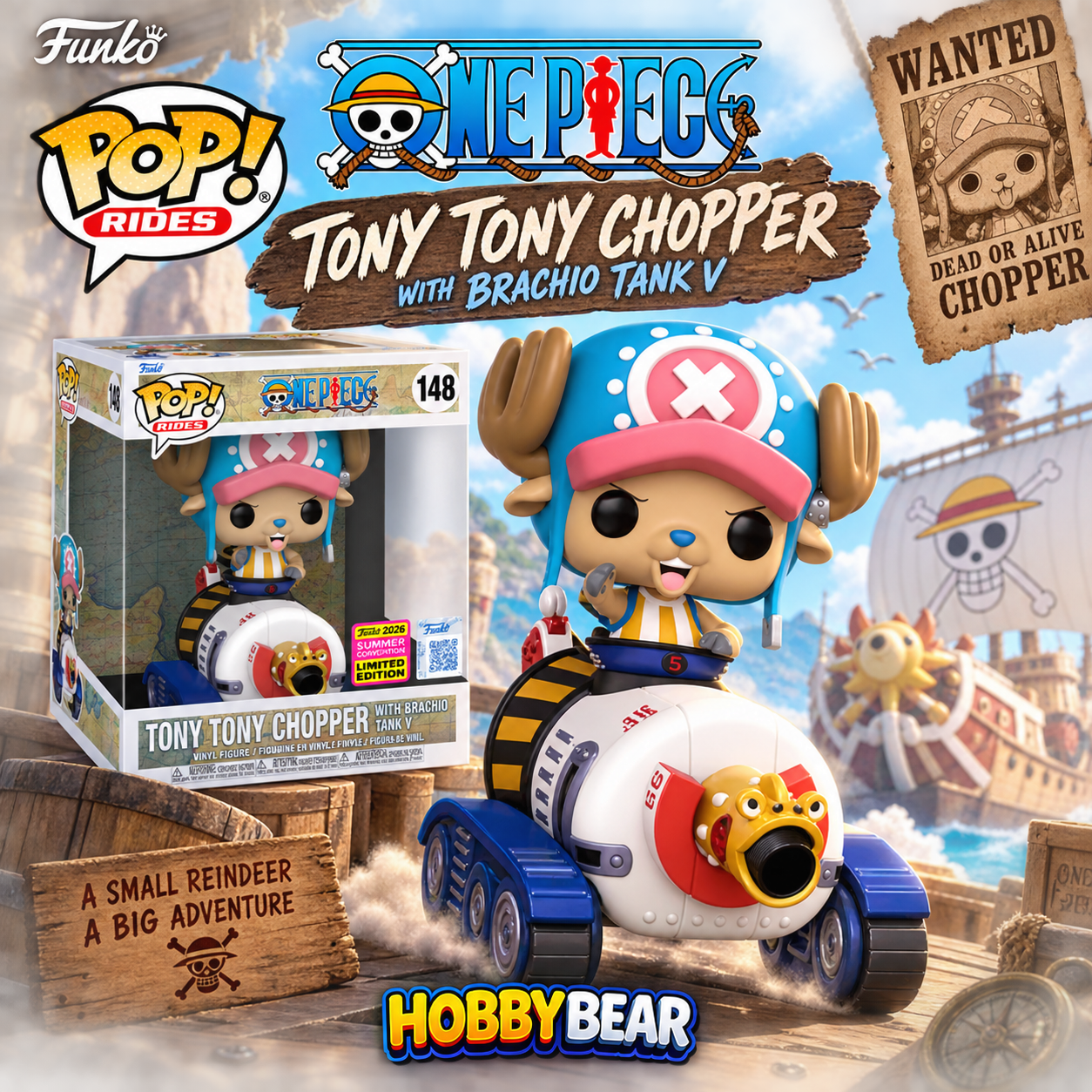POP : ONE PİECE - TONY TONY CHOPPER WİTH BRACHİO ( 2026 SUMMER CONVENTİON )