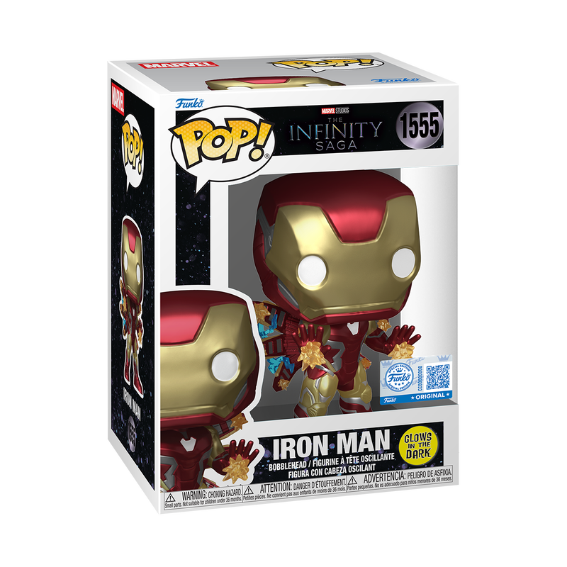 POP: MARVEL  Iron Man (Glow)- PLUS