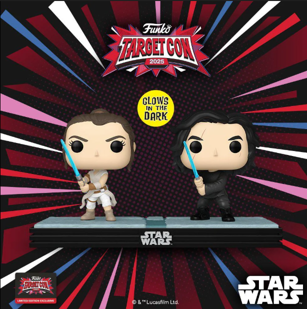 POP: STAR WARS - REY & KYLO REN ( GLOW ) 