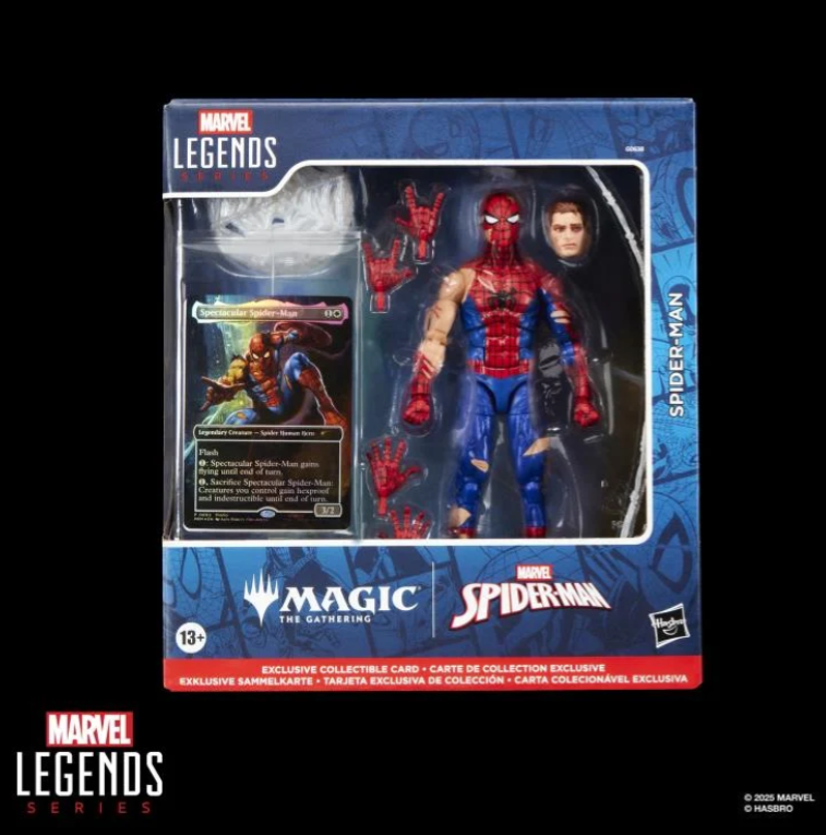 Marvel Legends:  Spider-Man Action Figure with Exclusive Magic: The Gathering Card