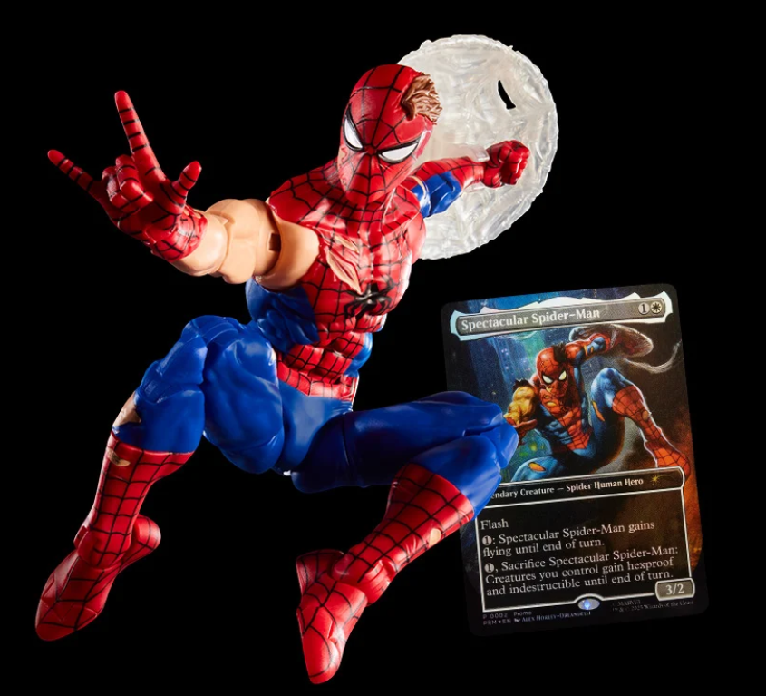 Marvel Legends:  Spider-Man Action Figure with Exclusive Magic: The Gathering Card