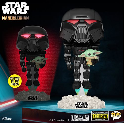 POP: The Mandalorian Dark Trooper with Grogu (GİTD)