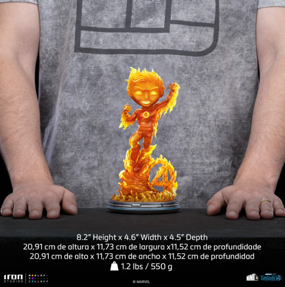 İRON STUDİO : MİNİCO - FANTASTİC 4 HUMAN TORCH