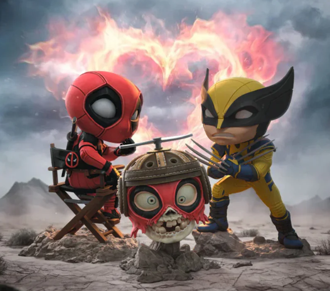 İRON STUDİO : MİNİCO - DEADPOOL, HEADPOOL AND WOLVERINE