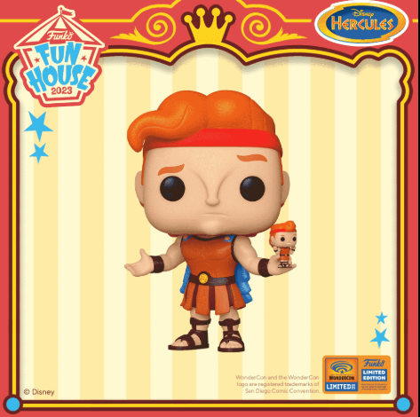 POP: DİSNEY HERCULES WİTH ACTİON FİGÜRE ( 2023 WOND. CONVENTİON) 